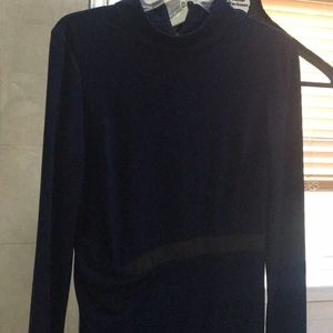 Mid length navy dress